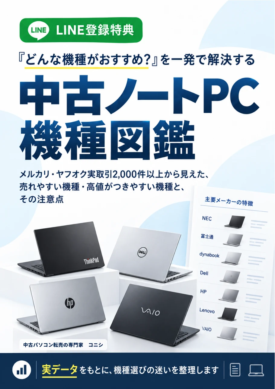 中古ノートPC機種図鑑の表紙