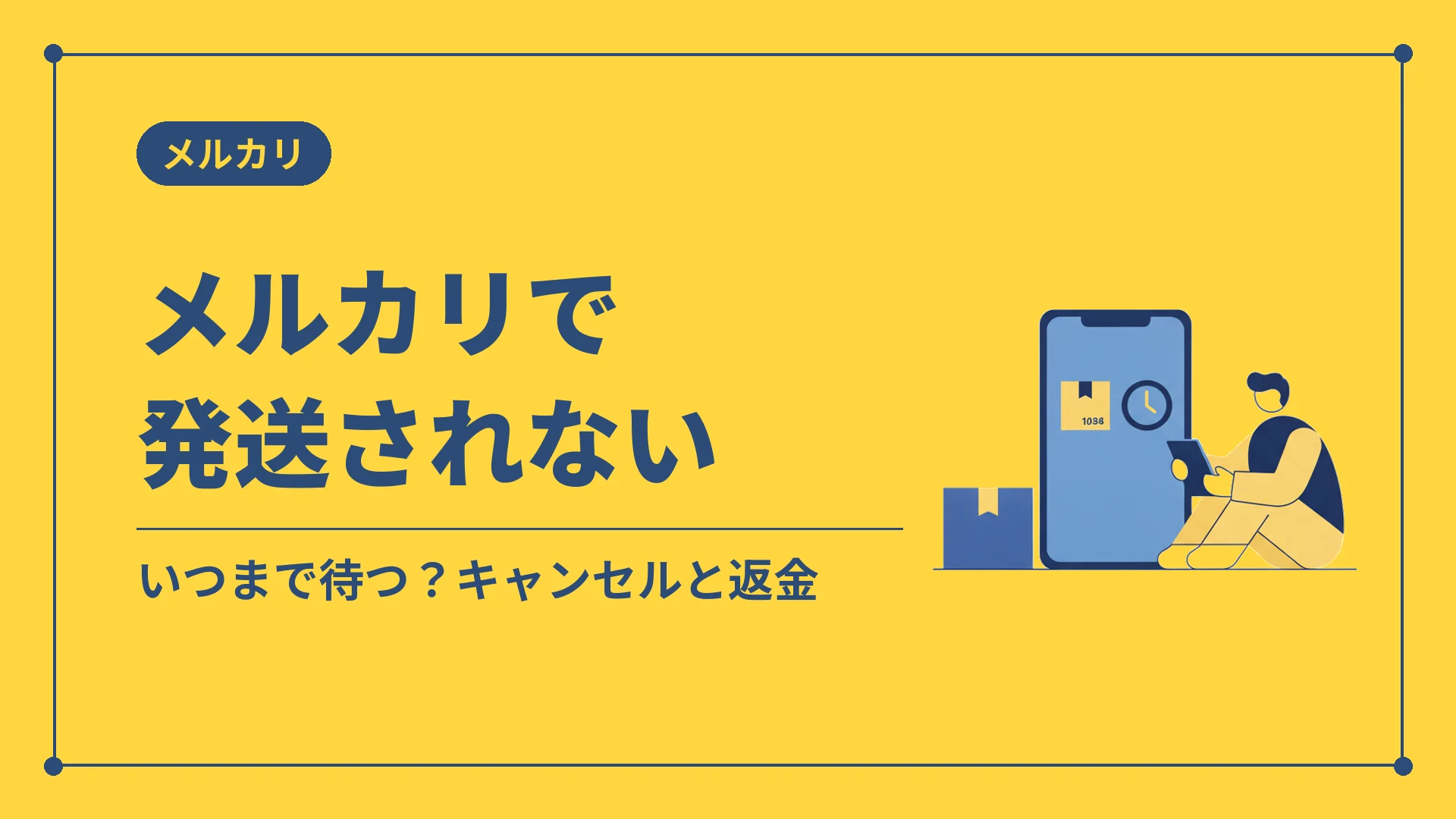 メルカリで発送されない（いつまで待つ？キャンセルと返金）