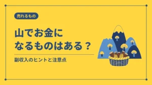 山でお金になるものはある？（副収入のヒントと注意点）