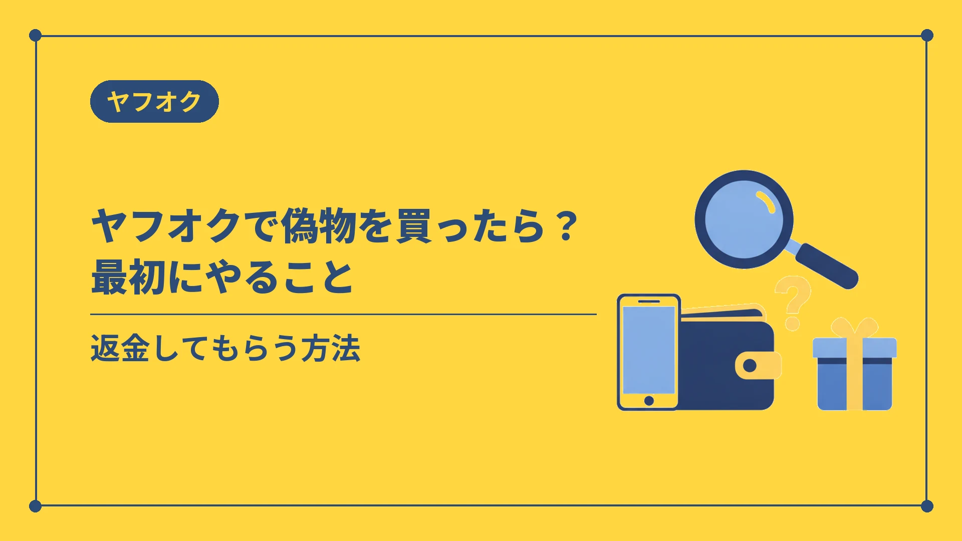 ヤフオクで偽物を買ったら?最初にやること(返金してもらう方法)