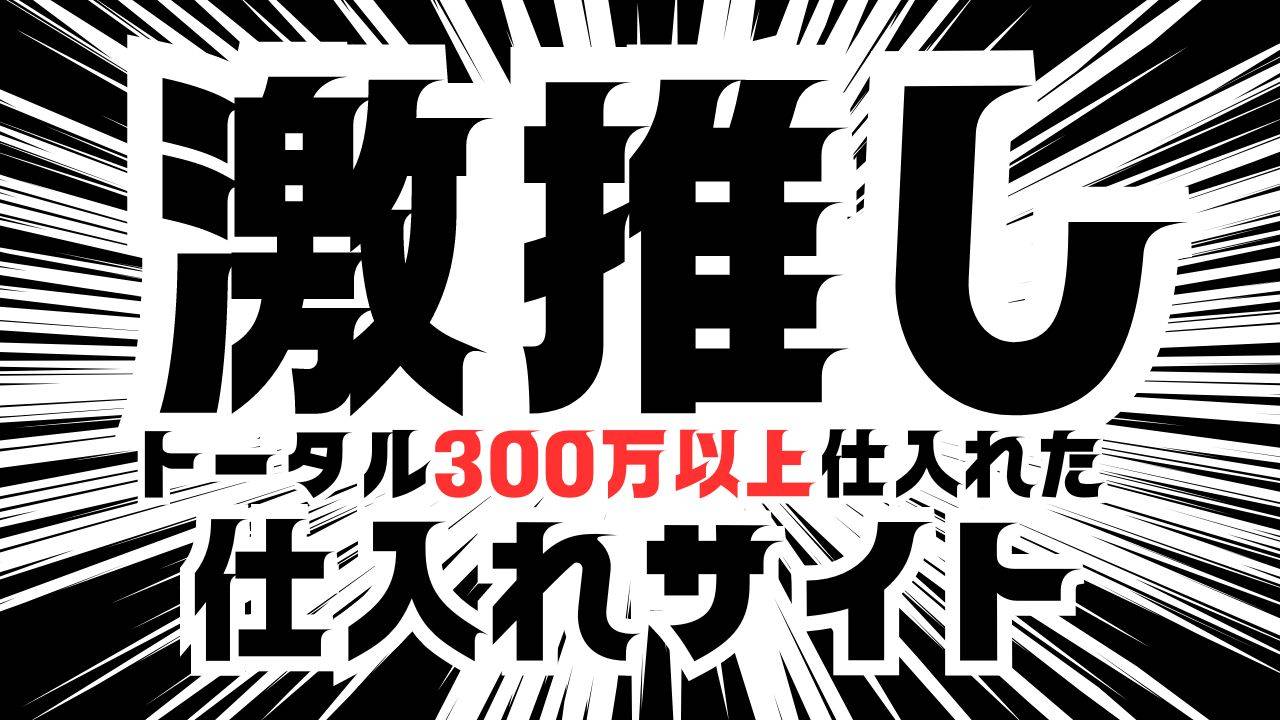 10年使って30万仕入れた仕入れサイト